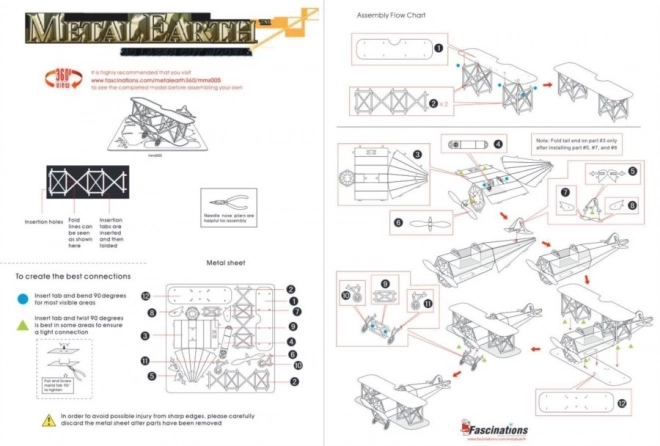 Puzzle 3D Metal Earth - Fokker D.VII