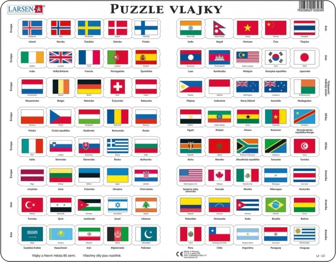 Puzzle Larsen Steaguri 80 de piese