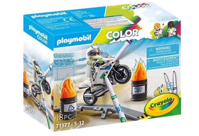 Motocicletă colorată Playmobil