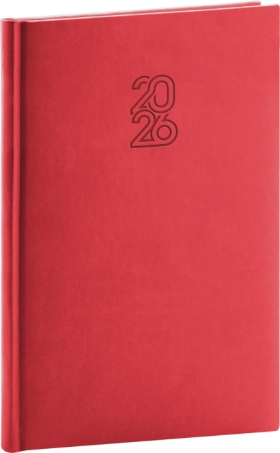 Agendă săptămânală Aprint 2026 roșie 15 x 21 cm