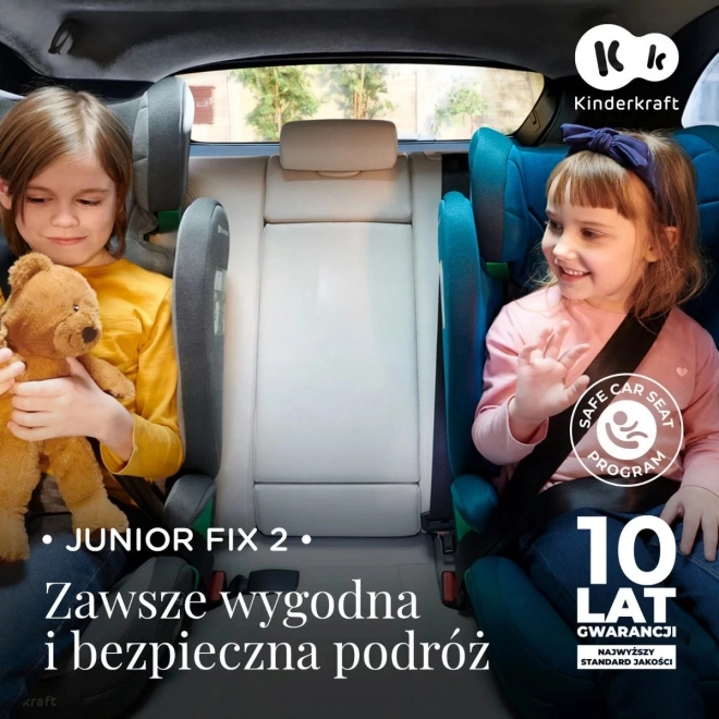 Fotel auto Junior Fix 2 i-Size 100-150 cm Negru Grafit