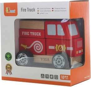 Puzzle din lemn camion de pompieri VIGA