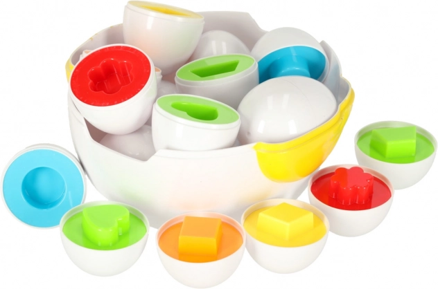 Puzzle educativ Pui cu sorter pentru forme de ouă