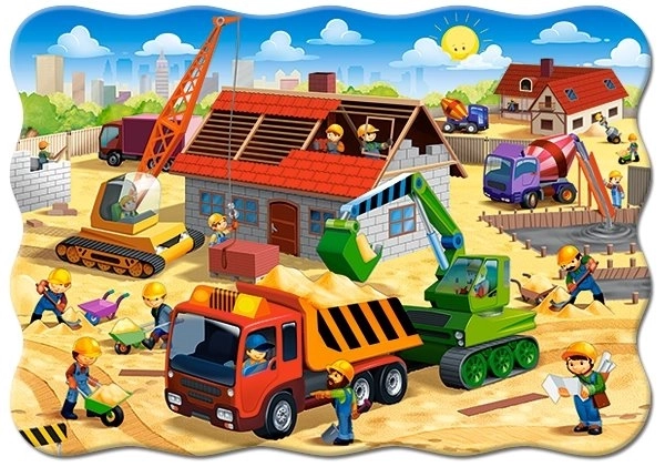 Puzzle casa în construcție 30 de piese