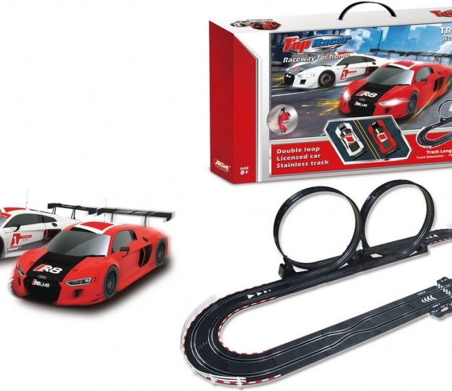 Pista auto cu loopinguri Audi 450 cm