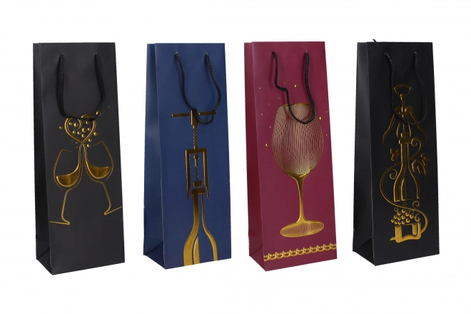 Geantă cadou pentru sticlă mărime M 36x12,8x8,4 cm