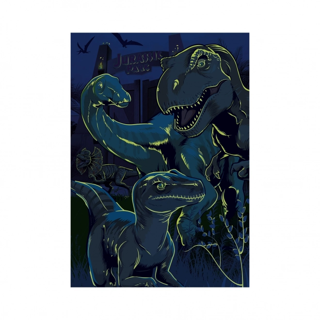 Puzzle Fosforescente DINO Jurassic World XL 100 Piese