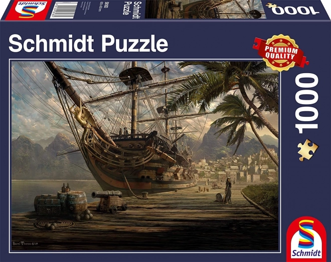 Puzzle Schmidt Vaporul din Port 1000 Piese