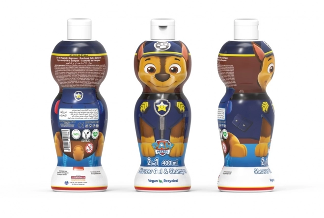 Gel de duș și șampon 2 în 1 Chase 400 ml Psi Patrol