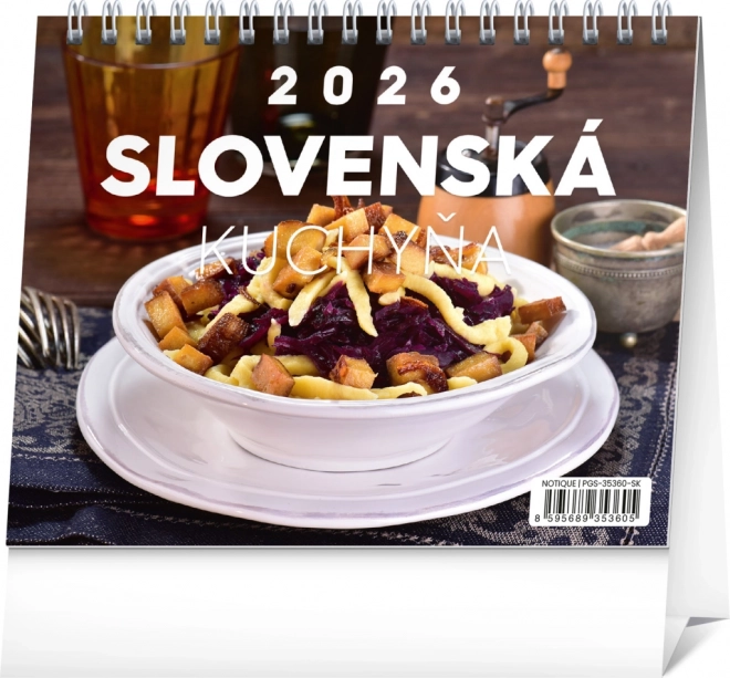Calendar de birou Bucătăria Slovacă 2026
