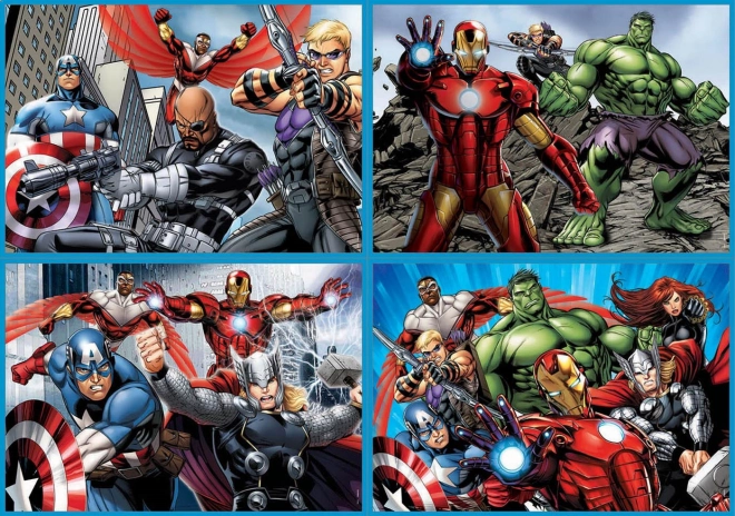 Puzzle progresiv Avengers 4 într-unul