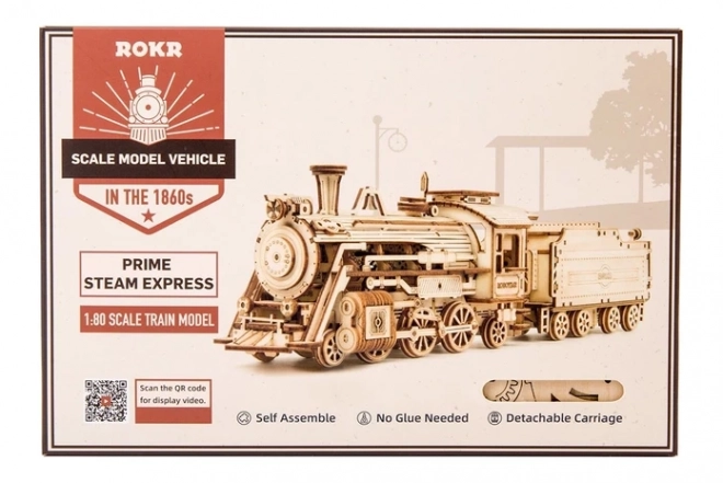 Puzzle 3D din lemn Prime Steam Express - 308 piese