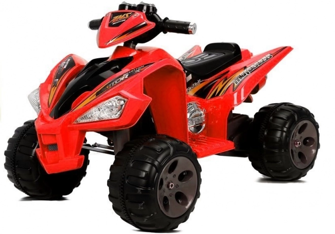 Quad electric cu roți mari roșu