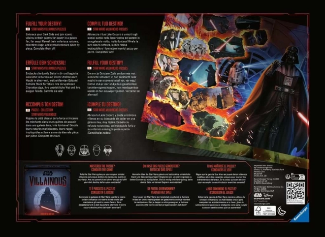 Puzzle Ravensburger Star Wars Zăpăciți: Kylo Ren 1000 piese