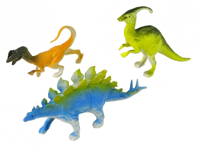 Set figurine dinozauri colorate