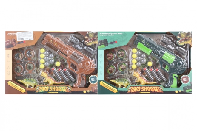 Set pistolă Dino cu accesorii pentru copii