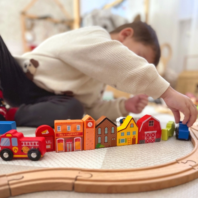 Set de construcții și figurine oraș Tooky Toy
