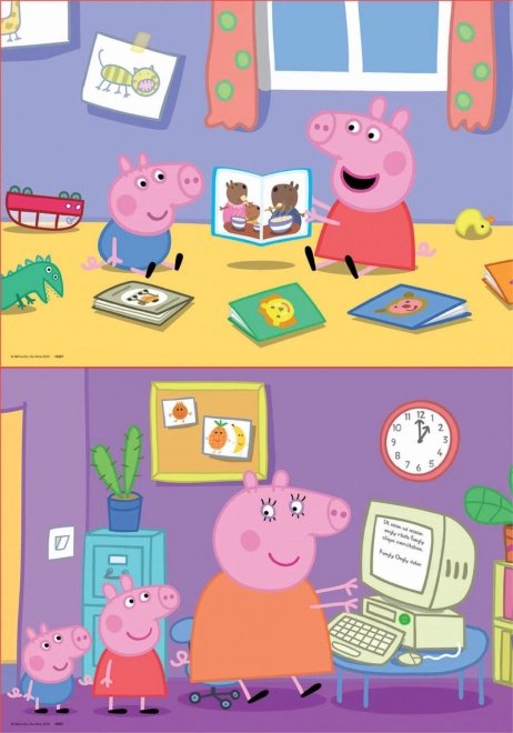 Puzzle Peppa Pig 2x20 piese Educa