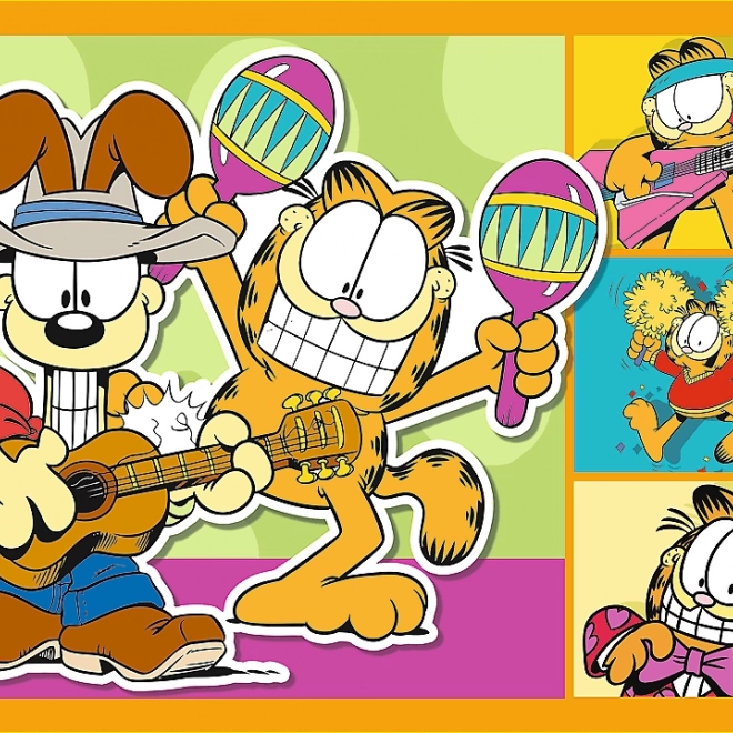 Puzzle TREFL Garfield iubește lasagna 4în1