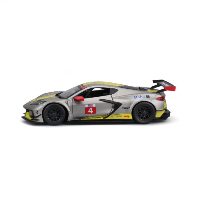 Model auto Chevrolet Corvette C8R Bburago 2020 galben
