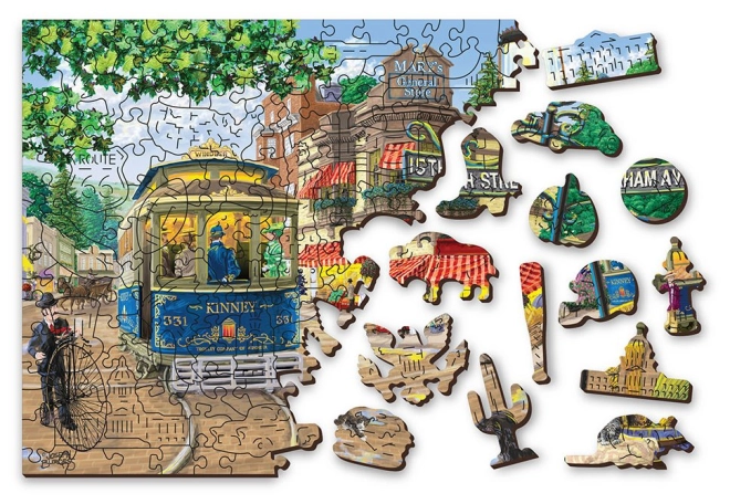 Puzzle reversibil 2‑în‑1 pentru distracție dublă