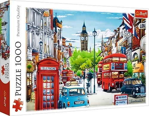 Puzzle 1000 Piese - Stradă din Londra