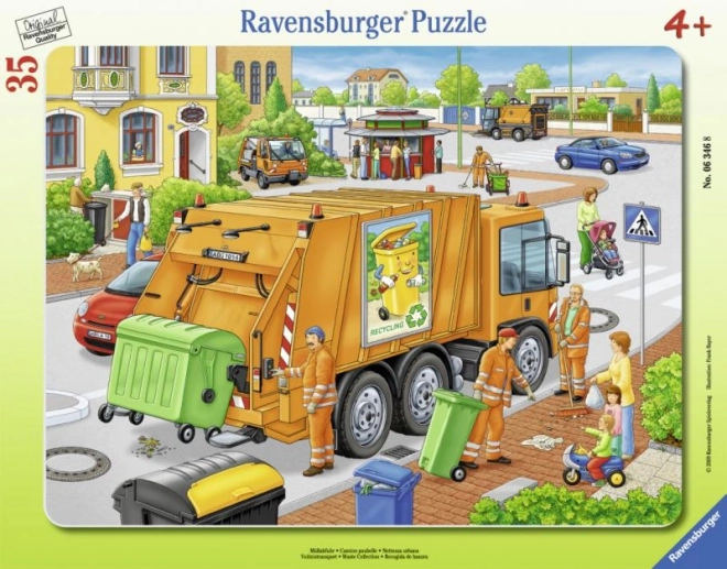 Puzzle cu motiv de reciclare