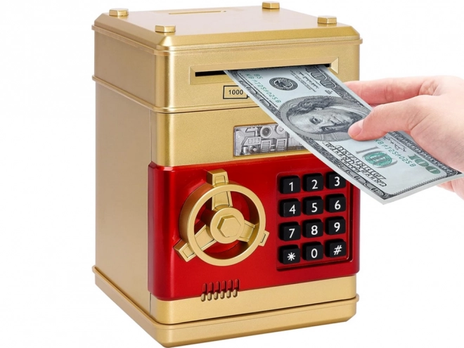 Seif interactiv cu cod PIN pentru monede și bancnote