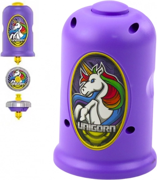 Set cu titirez lansator Unicorn violet