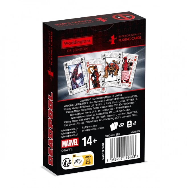 Cărți de joc Deadpool Waddingtons
