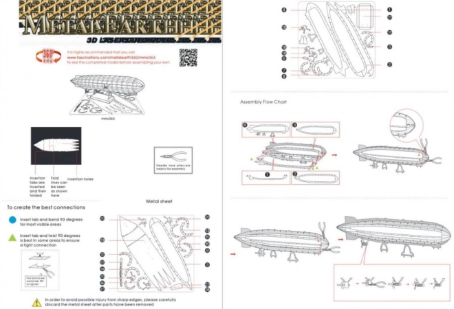 Puzzle 3D dirijabil Graf Zeppelin