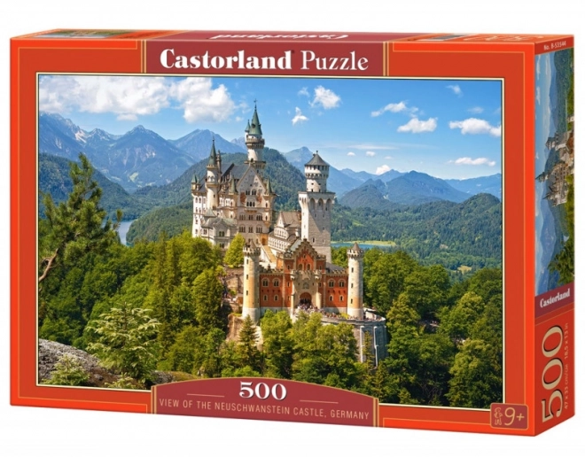 Puzzle vedere la castelul Neuschwanstein 500 piese