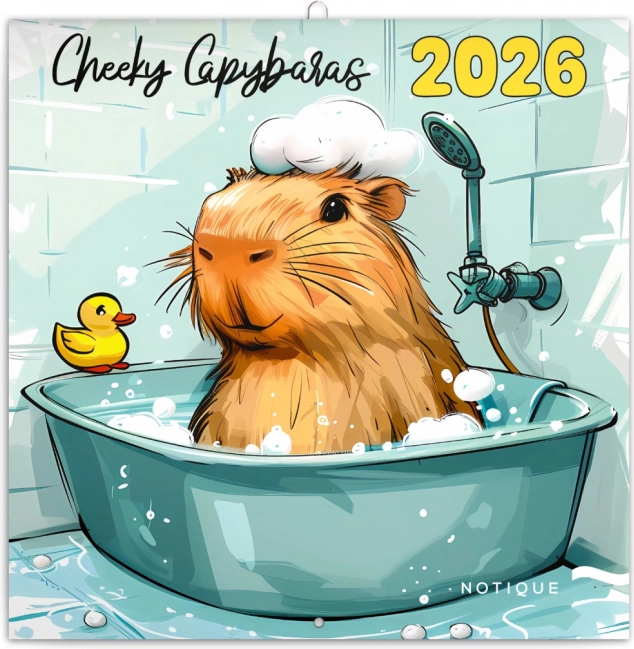 Calendar pentru notițe Capibara Jucăușă 2026