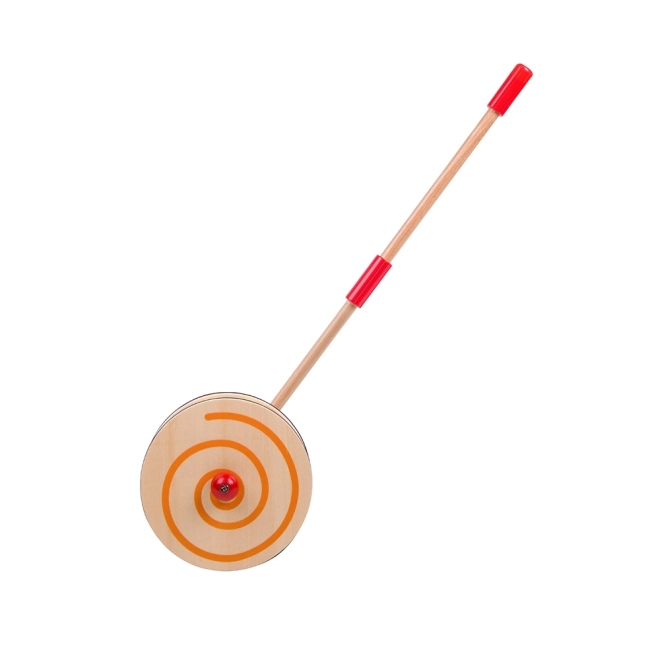 Pusher de lemn curcubeu Classic World