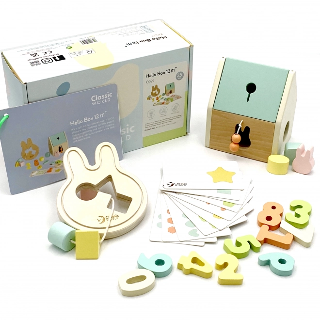 Set de construcție pastel Classic World pentru copii 12-18 luni