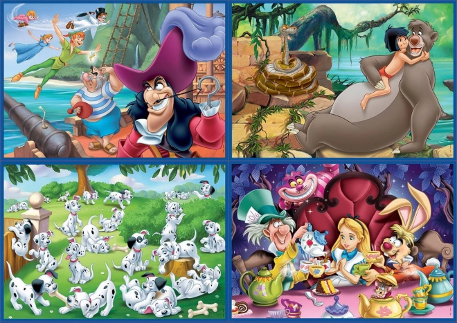 Puzzle Disney Educa povești 4 în 1