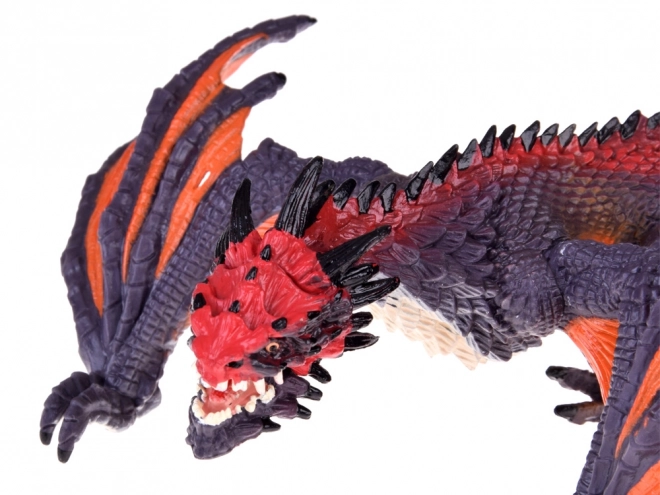 Figurină Dragon Gri-Portocaliu 21 cm