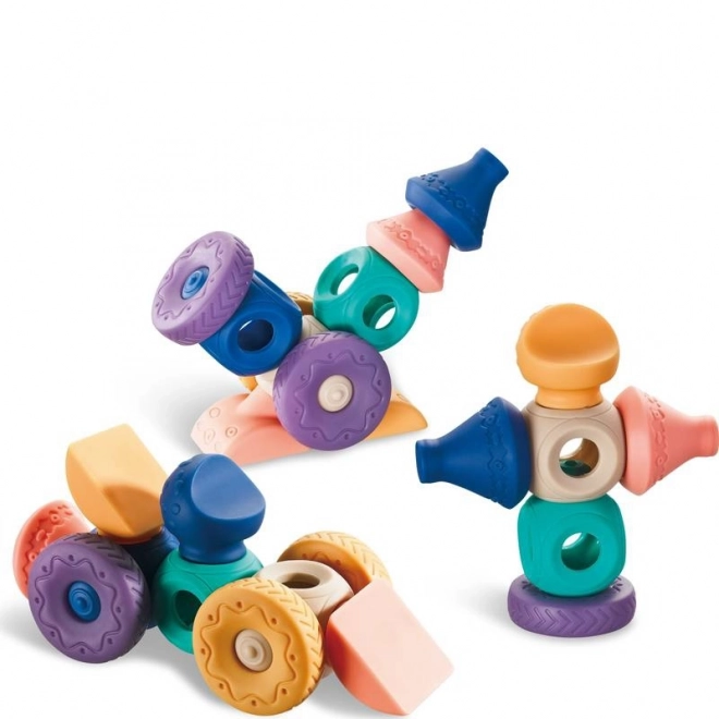 Set De Cuburi Sensory WOOPIE Pentru Bebeluși