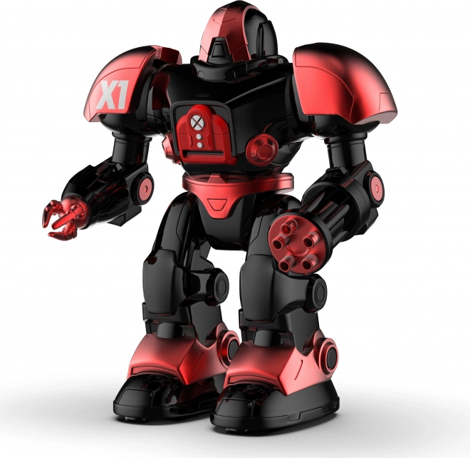 Robot pe telecomandă cu discuri lansatoare