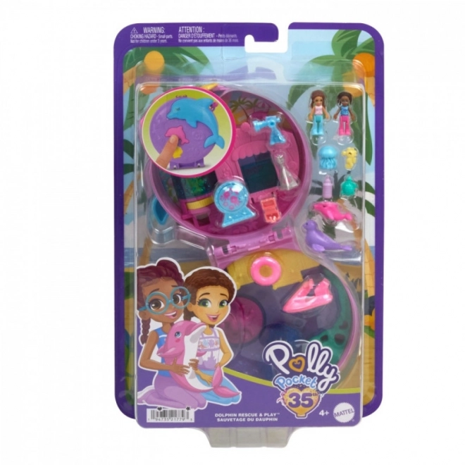 set figurine polly pocket acvariu cu delfin