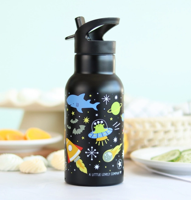 A Little Lovely Company Sticlă de băut din oțel inoxidabil 500 ml – Universul