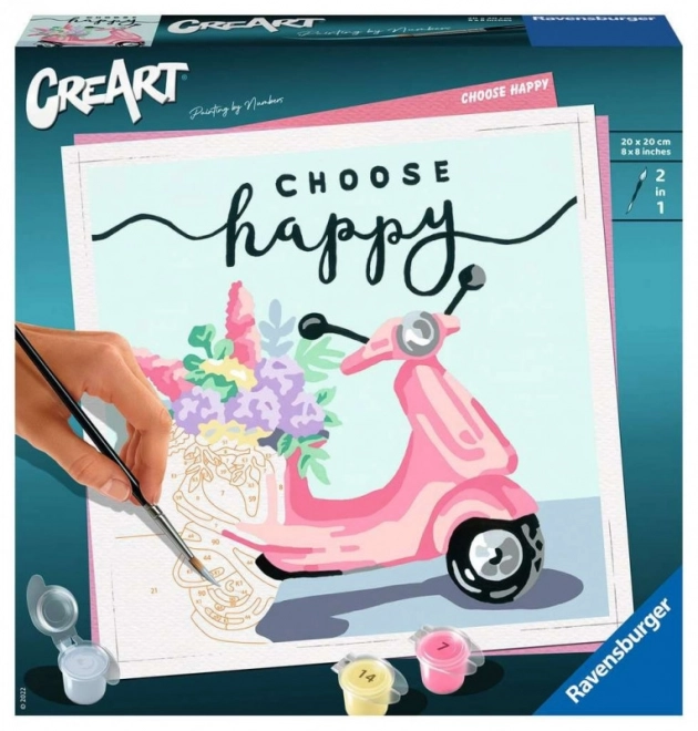 Kitul artistic CreArt - Choose Happy