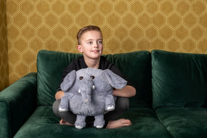 Perna de pluș încălzitoare Elefant 3 în 1 de la Cozy Noxxiez
