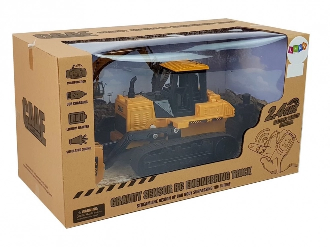 Buldozer cu roți senile control gest manual 2.4G