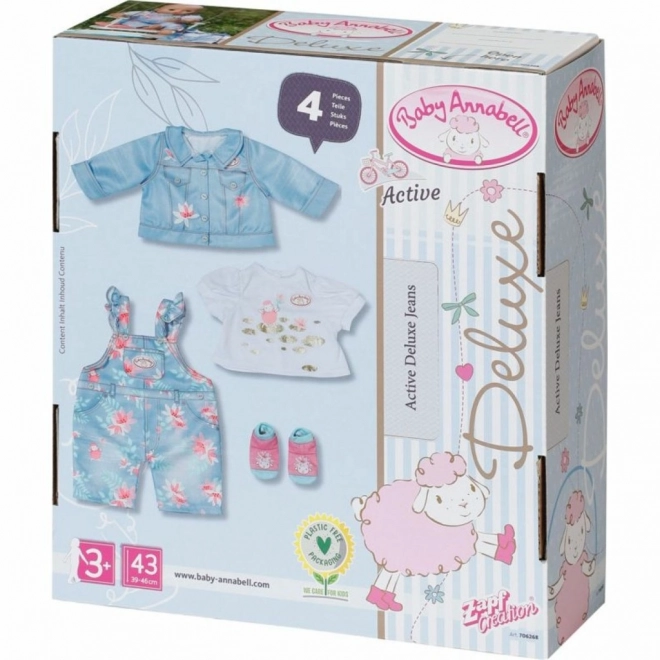 Ubrăcăminte din denim pentru Baby Annabell