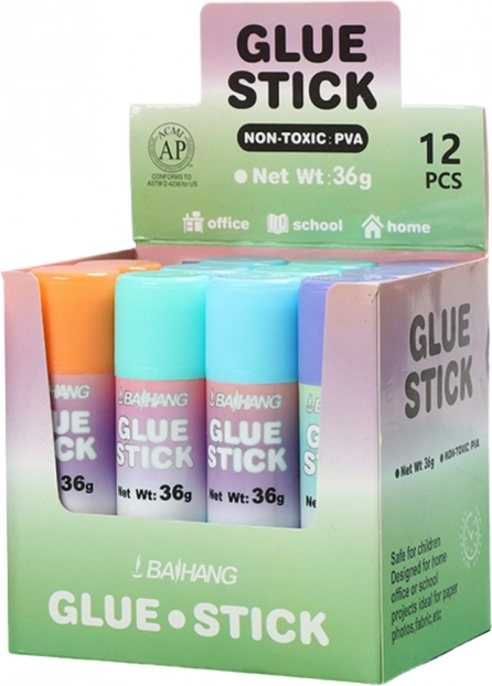 Adeziv în baston 36 g culori pastelate