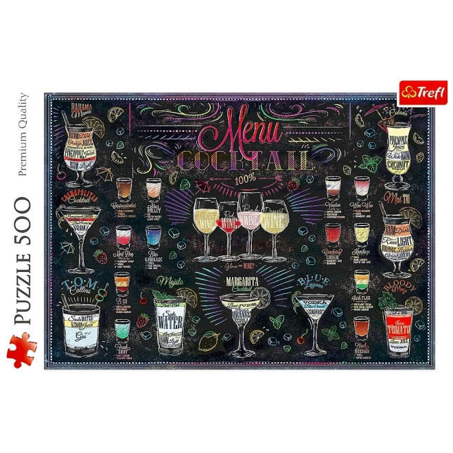 Puzzle TREFL meniul cocteil 500 piese