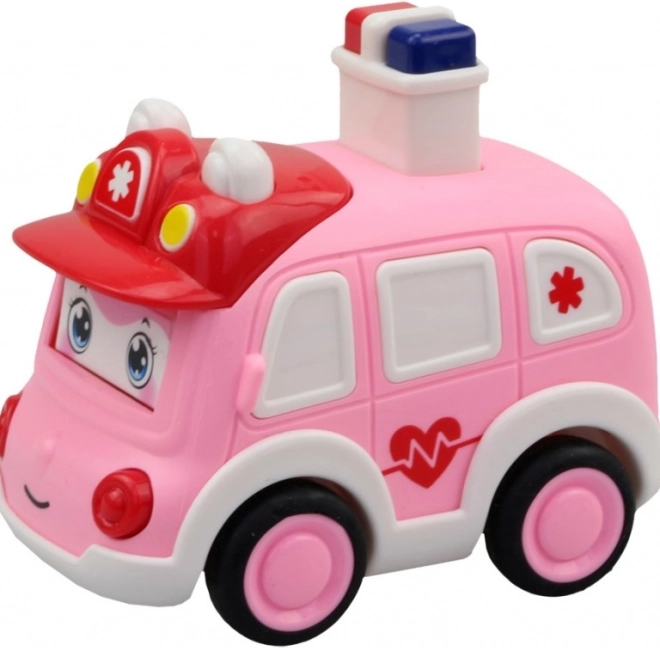 Mașină Poliție și Ambulanță cu Apăsare