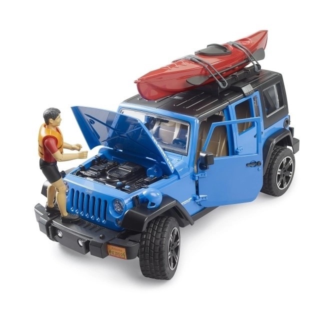 Mașina Jeep Wrangler Rubicon cu caiac și figurina