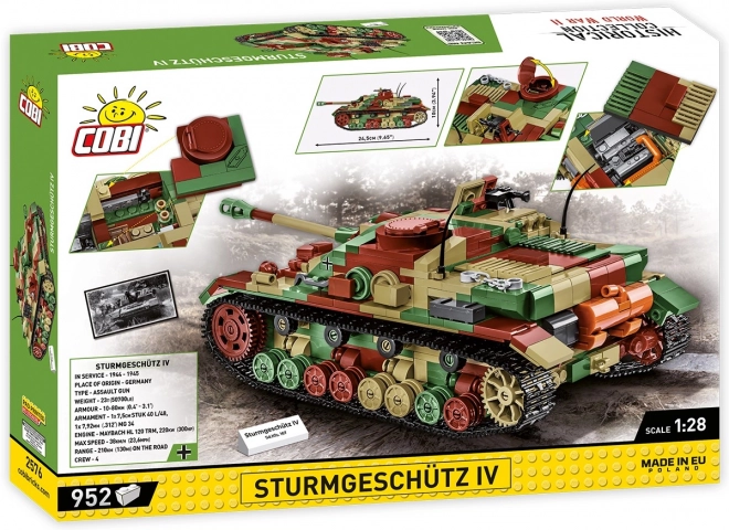 tanc Stegoburg Cobi WWII Sturmgeschutz IV 1:28